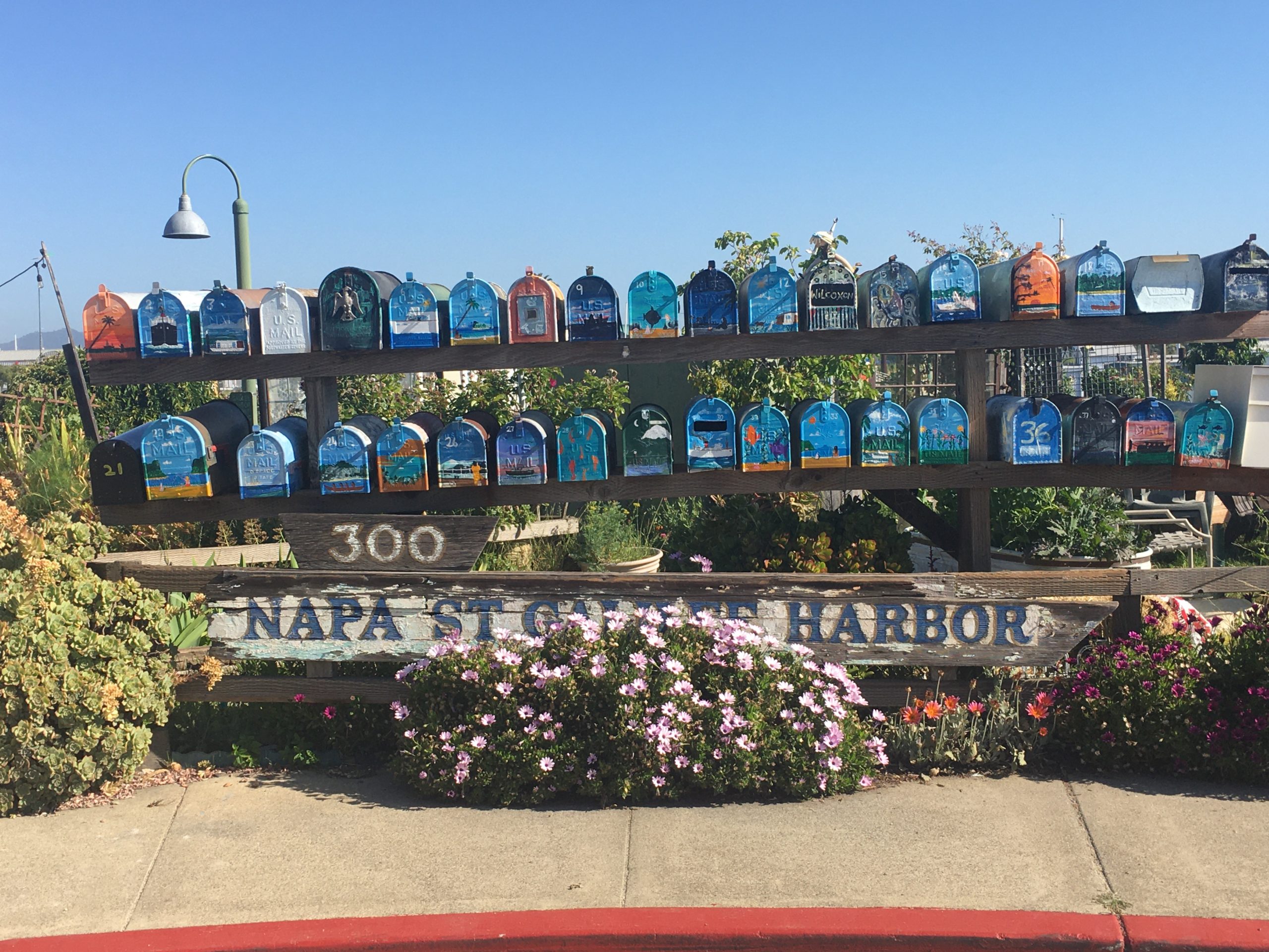 Sausalito House Boat Mail Boxes